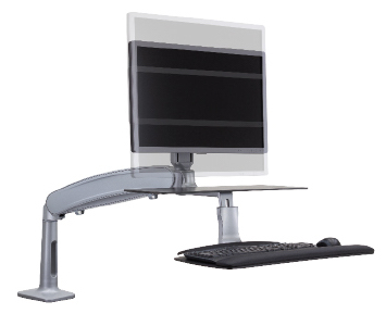 Solace Desktop - Standing Desk Converter - Workrite Ergonomics