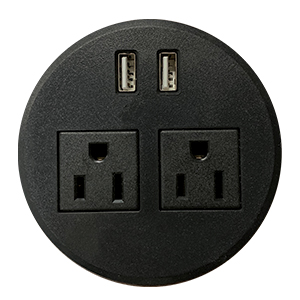 LOS Power USB Grommet - LOS3-DTP-2P2USBC-BK