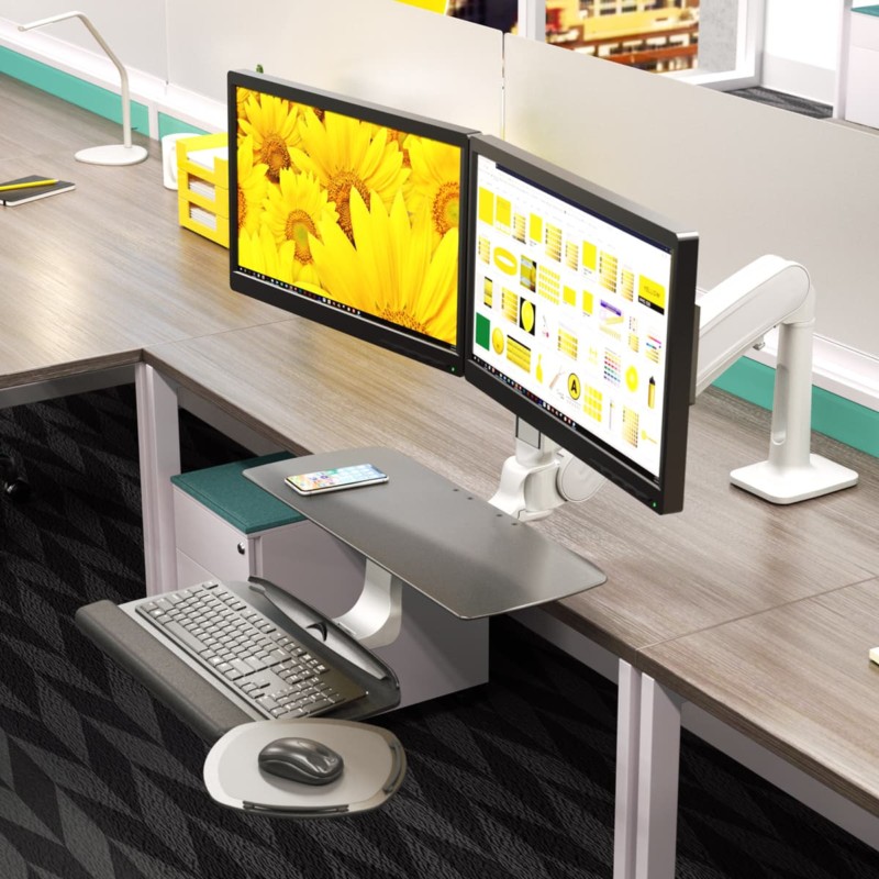 Solace 2 Standing Desk Converter Workrite Ergonomics