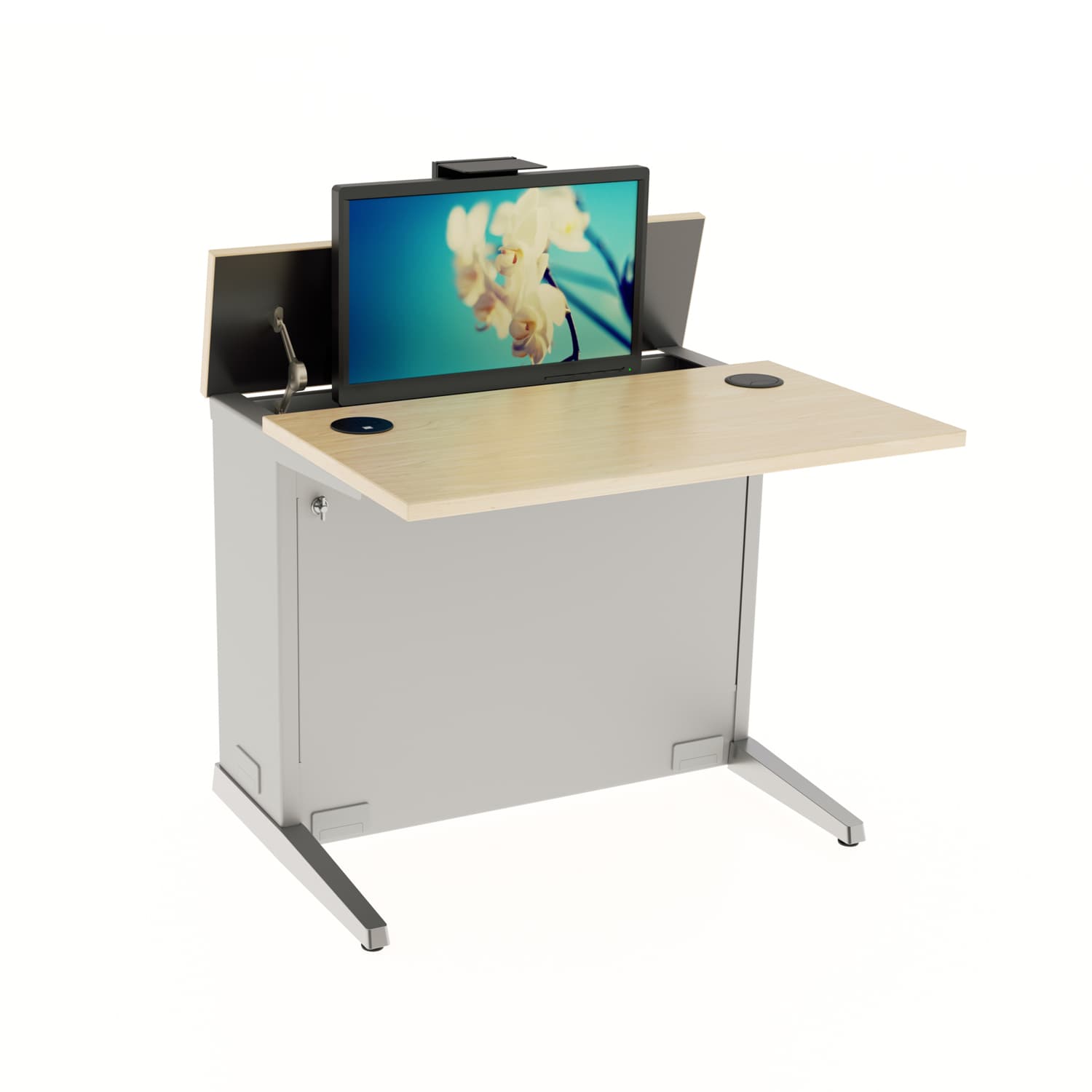 Single User Manual Computer Training Desk Workrite Ergonomics