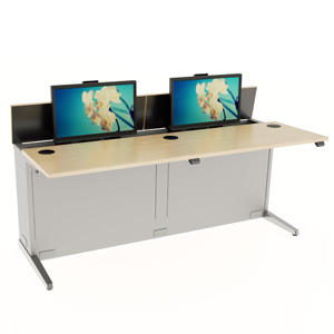 dual-user-electric-computer-desk