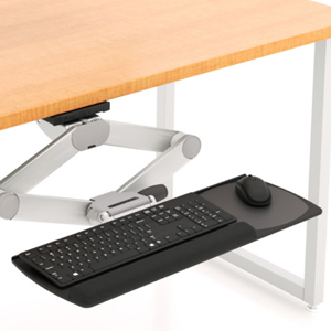 Details about   Workrite Ergonomics LOT 4 Revo Keyboard Platform w/ Mouse Stand # UB2100FT25 Blk 