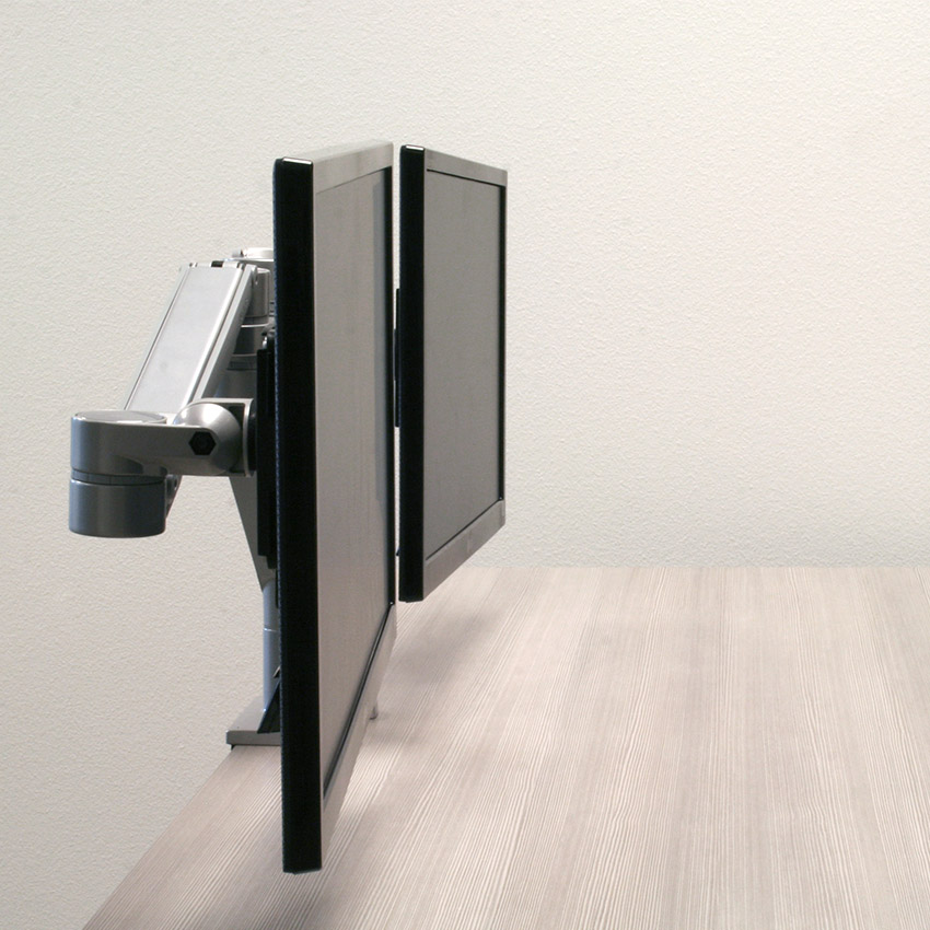 Willow Dual Monitor Arm Adjustable Monitor Arm Workrite Ergonomics