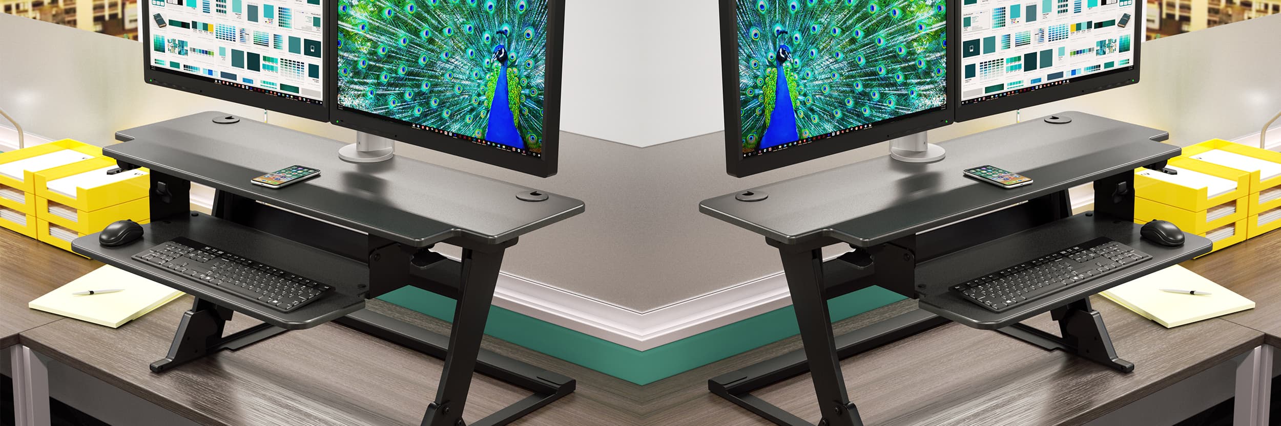 Solace Desktop - Standing Desk Converter - Workrite Ergonomics