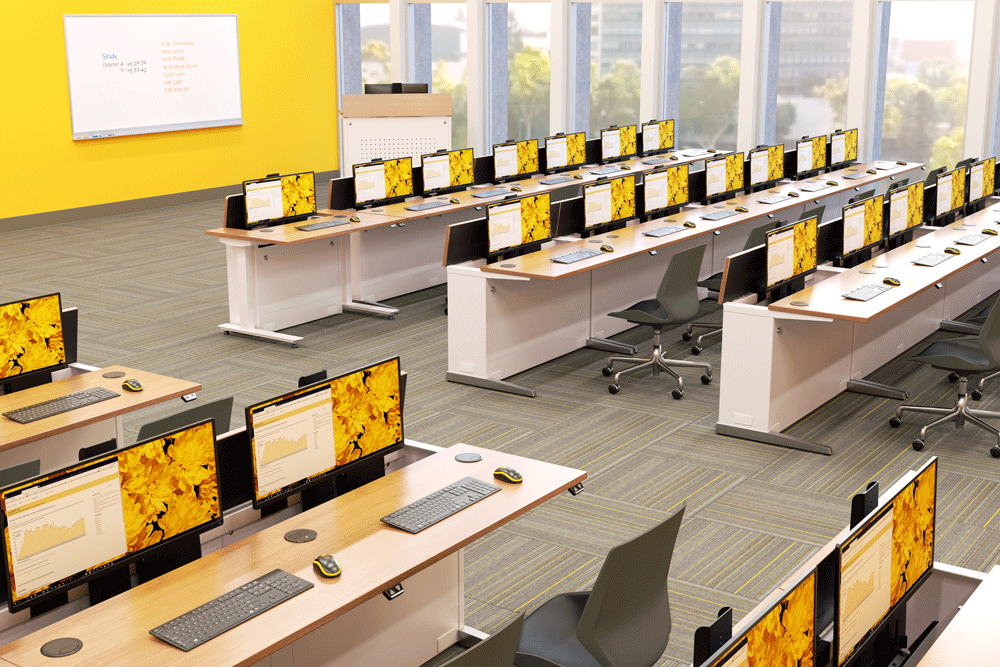 los-computer-training-desk-yellow