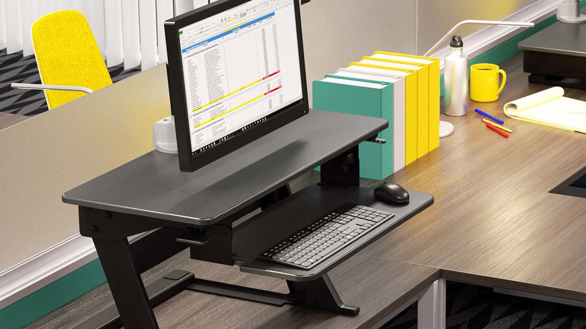 Solace Desktop - Standing Desk Converter - Workrite Ergonomics