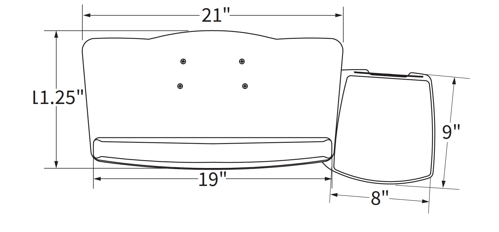 Keyboard Trays - Platforms - Workrite Ergonomics