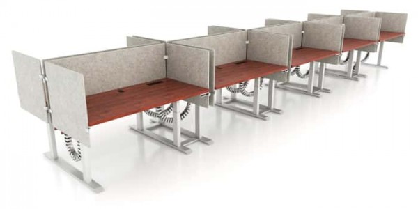 Benching Sit Stand Desks - Benching Systems - Workrite Ergonomics
