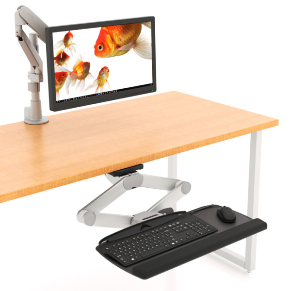 S2S Ultrathin Sit Stand Keyboard Tray System Workrite Ergonomics