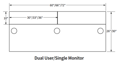 Dual User Manual Computer Training Desk - Workrite Ergonomics